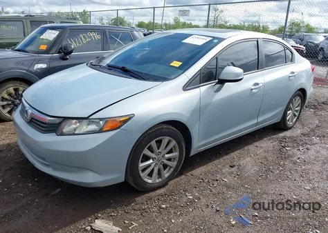 2012 Honda Civic Ex from USA, damaged, VIN 19XFB2F85CE010841